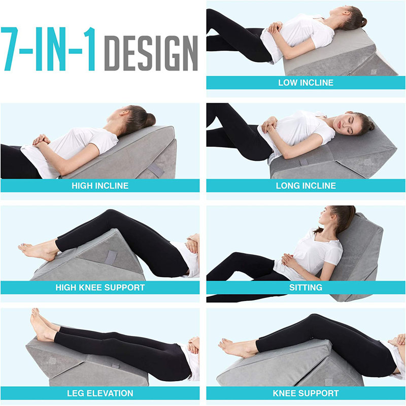 Foam wedge pillow for legs best sale